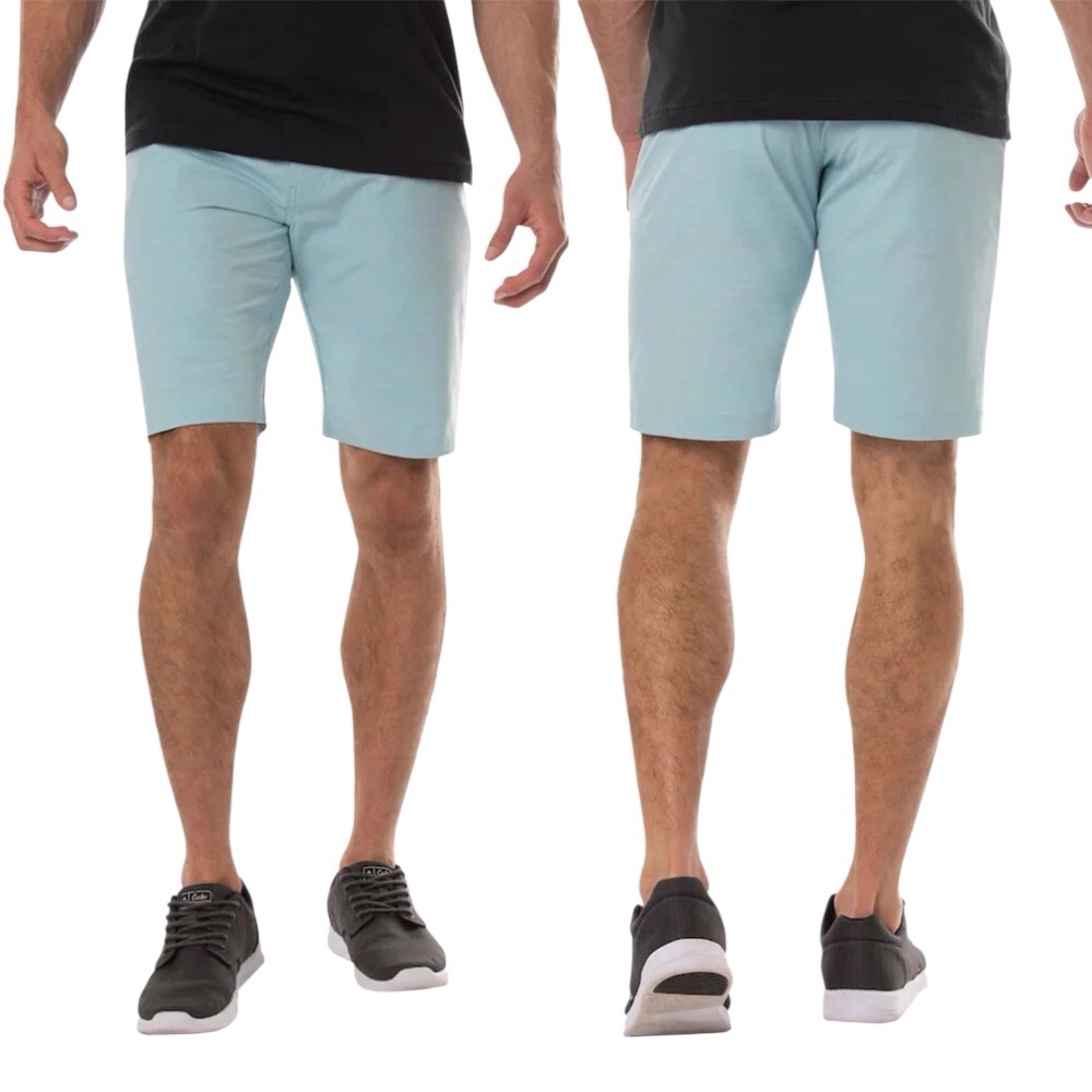 Travis Mathew Switchbacks Flat Front Stretch Hybrid Golf Shorts Color Petit Four